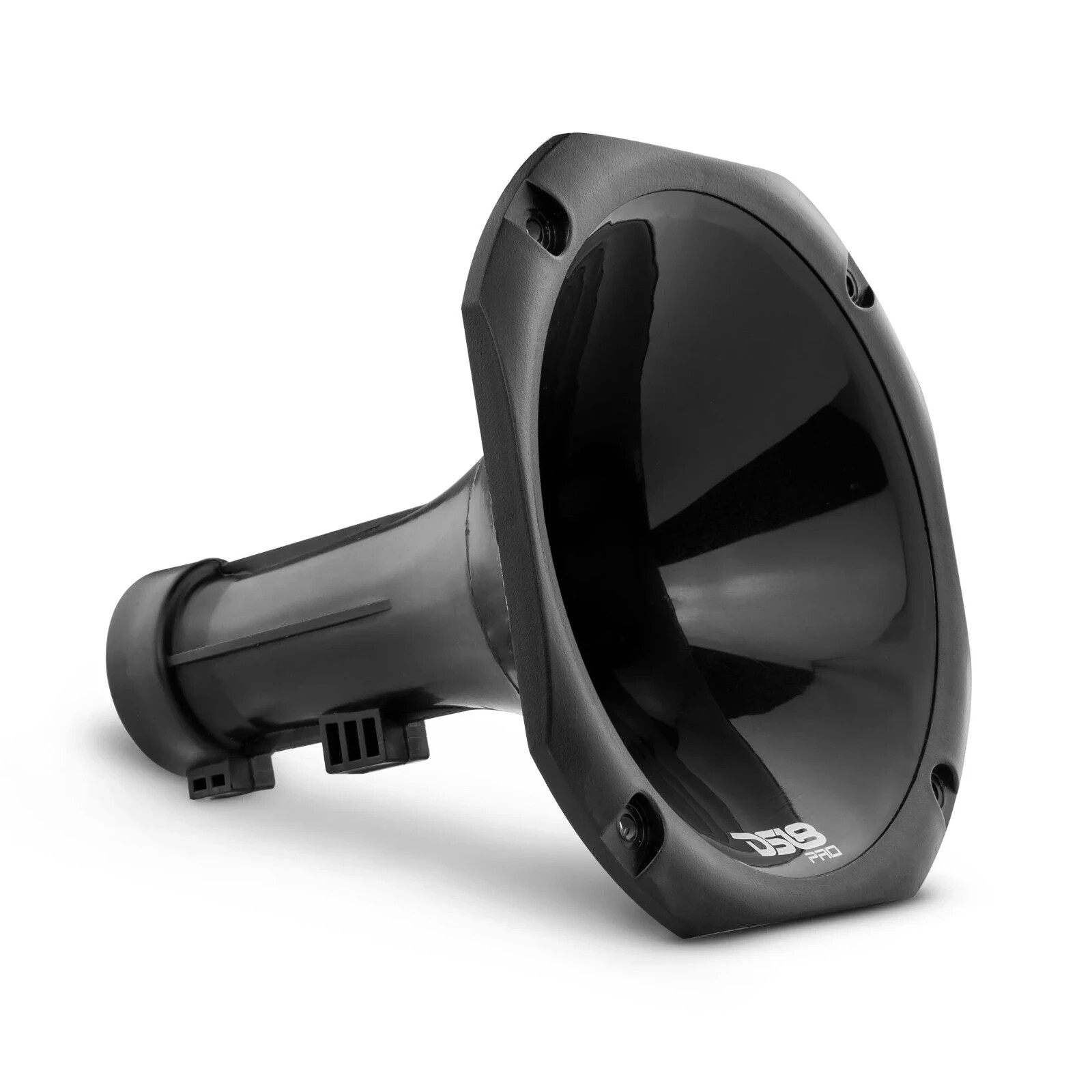 DS18 PRO-H110 Black Screw-on Plastic Trumpet Horn with 1″ Throat – 6.14″ Depth