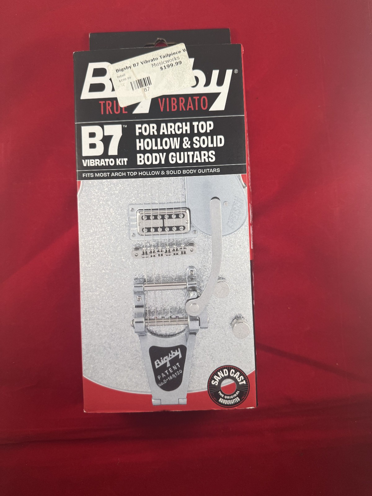 Bigsby B7 Vibrato Tailpiece Arch Top Solid & Semi Hollow Body Guitars (Open Box)
