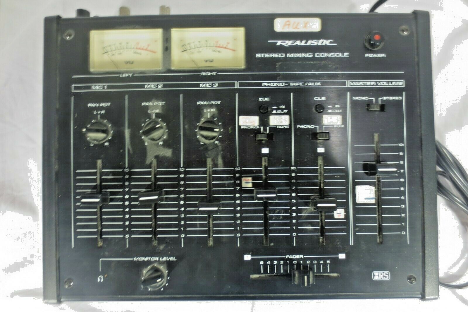 Vintage – Realistic – Stereo Mixer Console – 5-Input Audio – 32-1200A