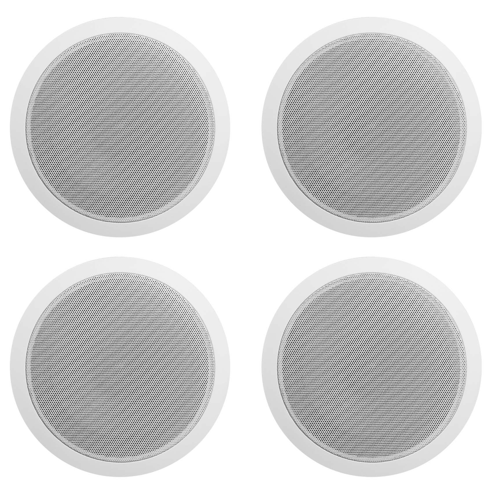 (4) Rockville CCL6T White 70V 6″ Commercial Ceiling Speakers 4 Restaurant/Office