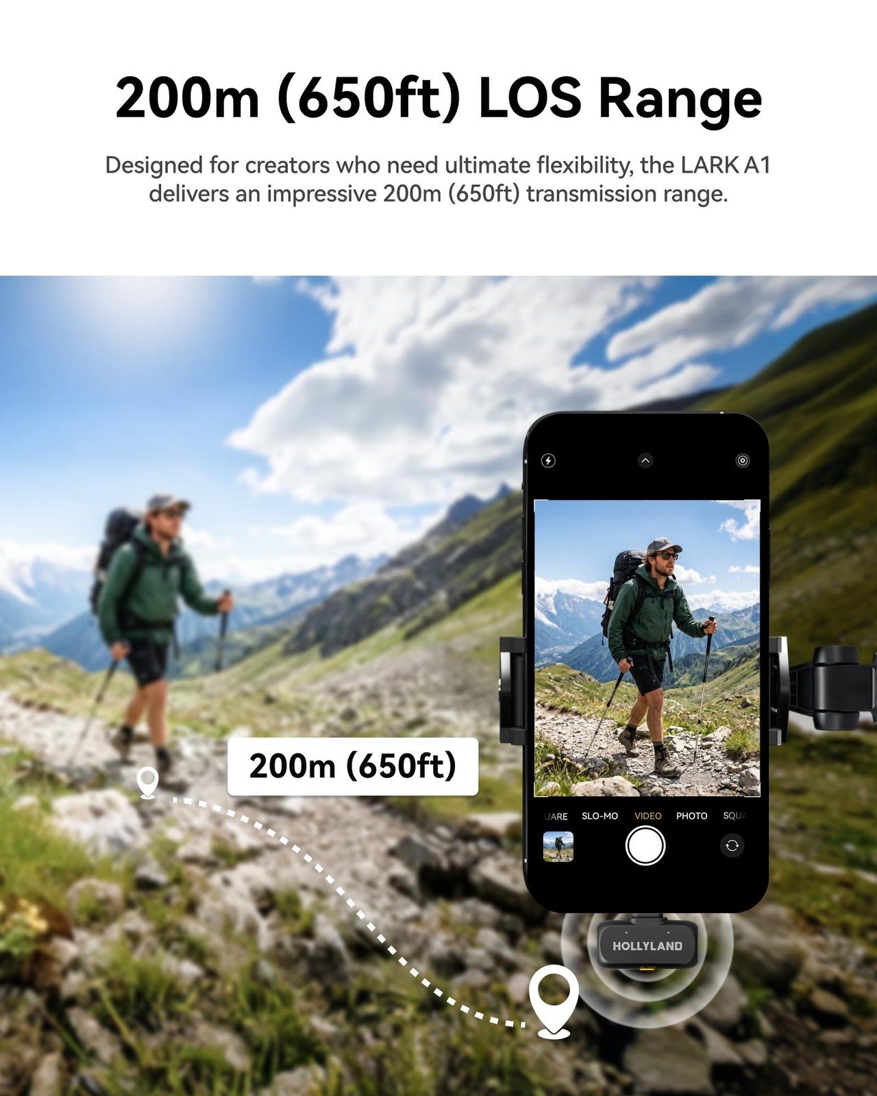 Lark A1 Wireless Microphone for iPhone & Android, 48kHz/24-bit Studio Audio, …