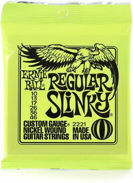 12 SETS OF Ernie Ball 2221 Regular Slinky Electric Guitar Strings 10-46 NEW