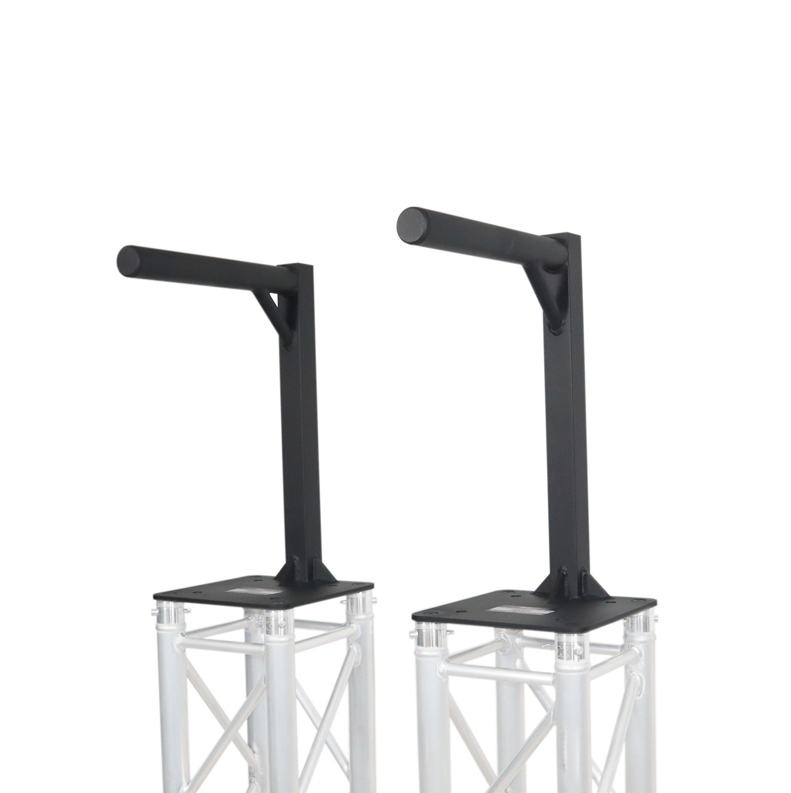 2 prox lighting truss mount top plates w/ arm Black Coated for stage dj lighting