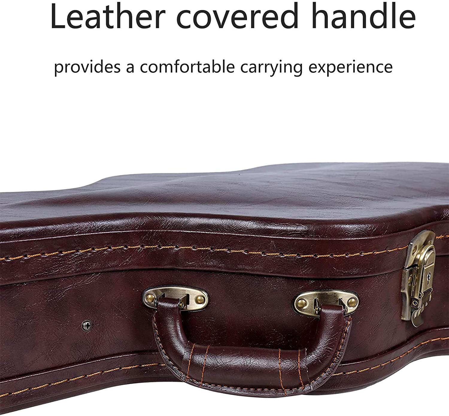 Crossrock OM Guitar Case fits Martin 000-style Guitar,Semi-Vintage Look, Brown