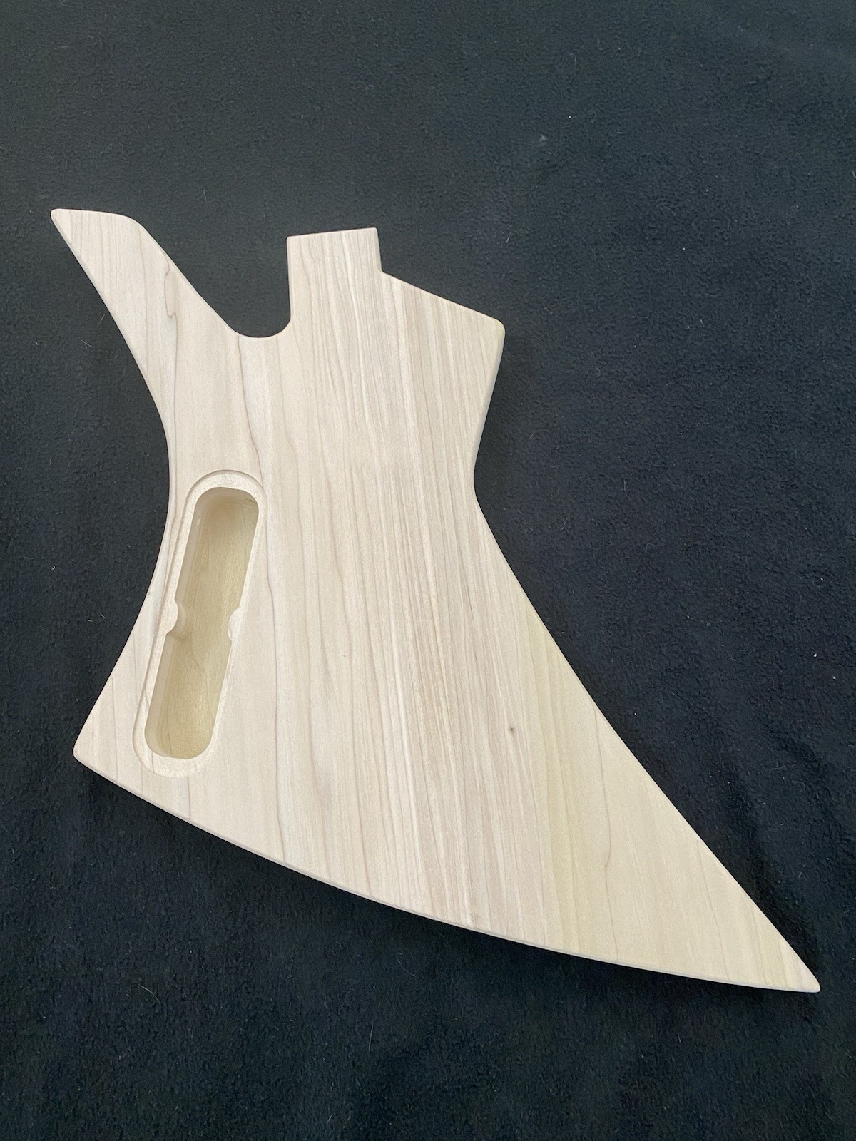 Unfinished JKelly 21 Fret Electric Bass Body In Poplar Wood Made in USA