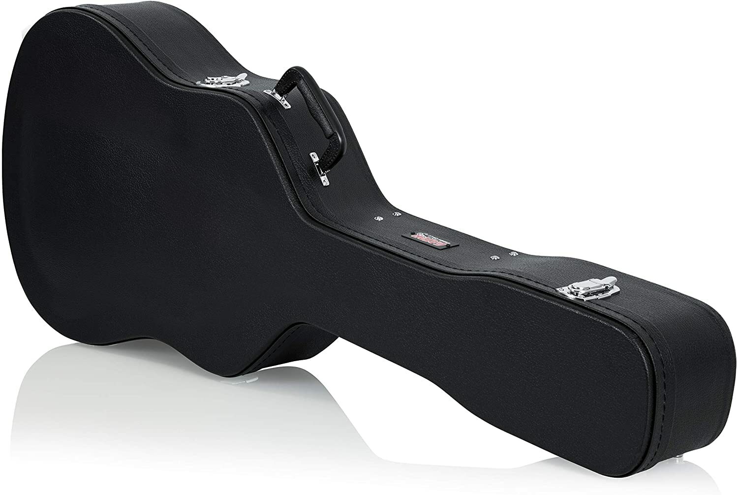 Gator Cases Hard-Shell Wood Case for 6 or 12 String Acoustic Dreadnought Guitars