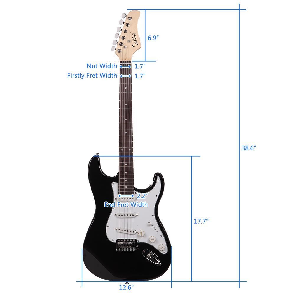 Glarry Electric Guitar GST 6 Strings Rosewood Fingerboard Right Handed Student