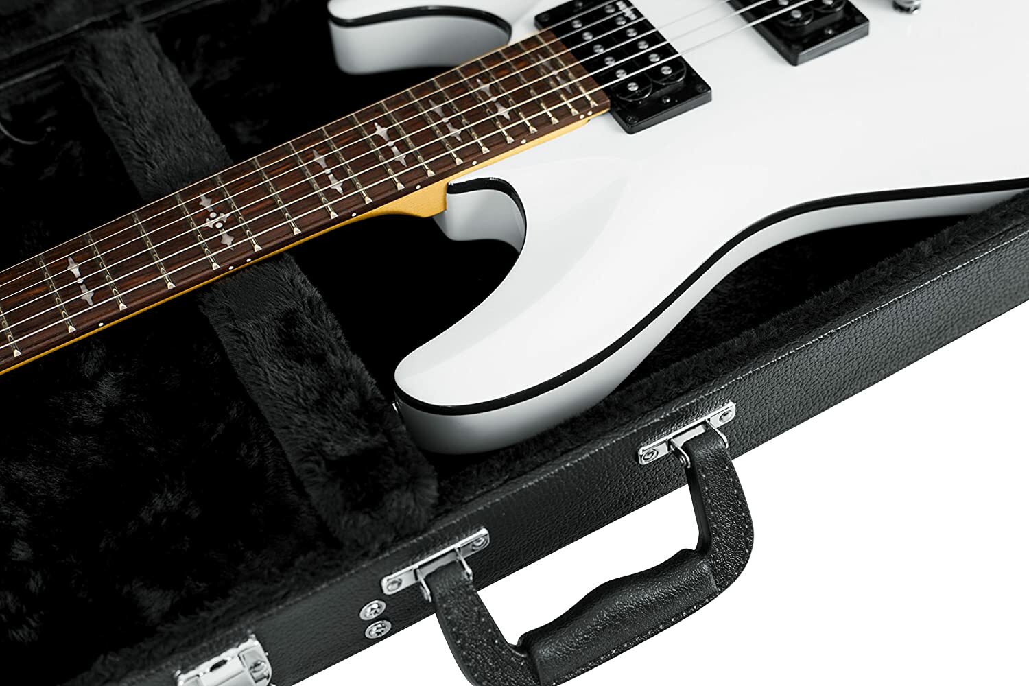 Gator Cases Hard-Shell Wood Case for Standard Electric Guitars, Strat and Tele