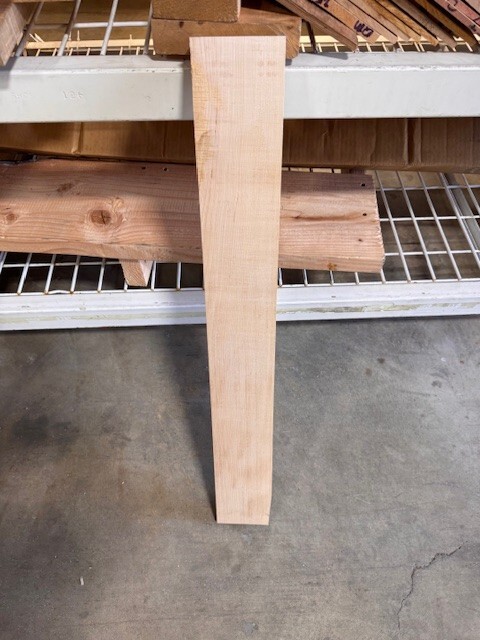 Quartersawn QS White Hard Maple🍁Guitar Neck L 1.1”x3.8”X 30″ KD