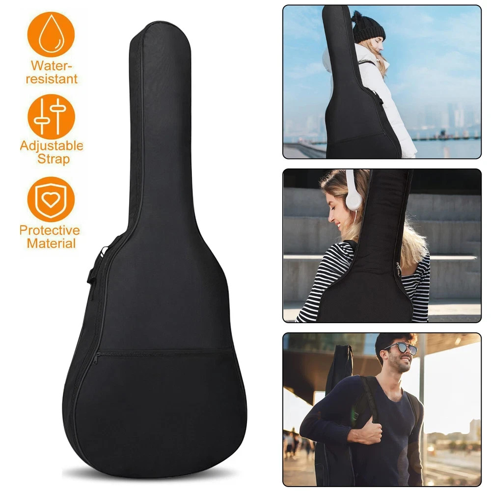 41″ Classical Acoustic Guitar Case, Waterproof Gig Bag, Heavy Duty Soft Backpack