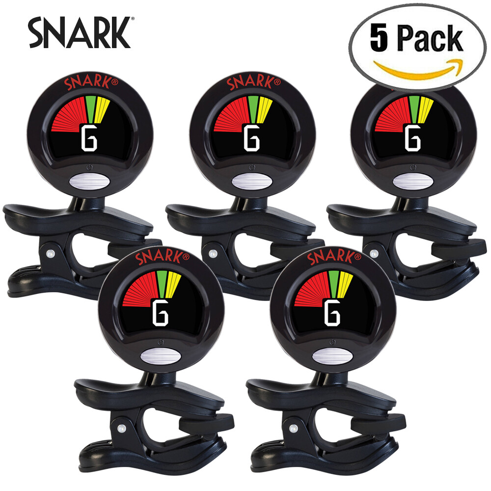 5-PACK Snark SN-6X Chromatic Clip-On Tuner – Optimized For Ukulele