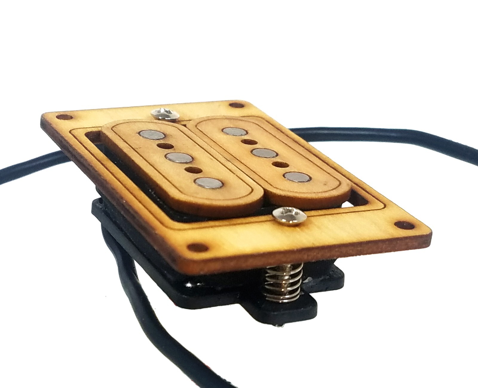 “DeltaBucker Deluxe” 3-string Maple Cigar Box Guitar Humbucker Pickup w/Vol+Tone
