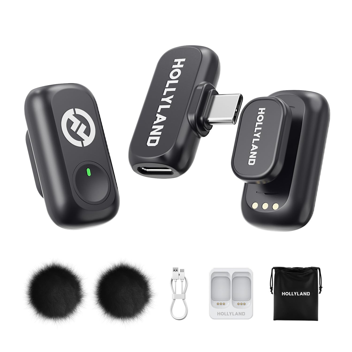 Hollyland Lark A1 Wireless Microphone for iPhone 17/16/15 Android, 48kHz/24-…