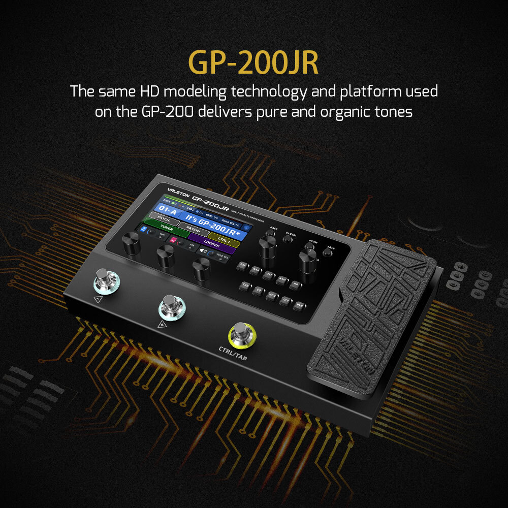 Valeton GP-200JR Guitar Bass Amp Modeling IR Cabinets Simulation Multi-Effects