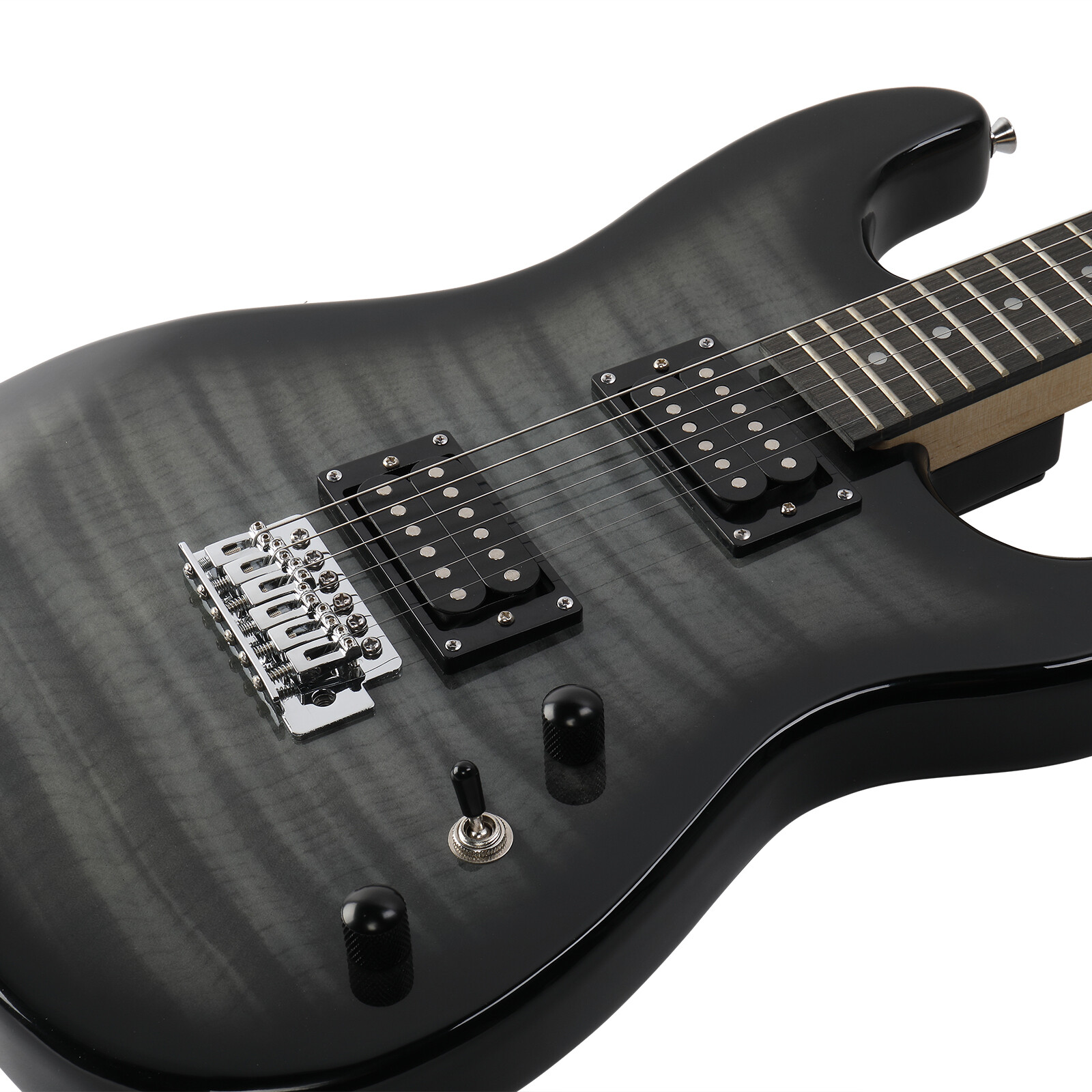 6 Strings GST H-H Pickup Tiger Stripe Electric Guitar Kit with 20W AMP Bag Strap