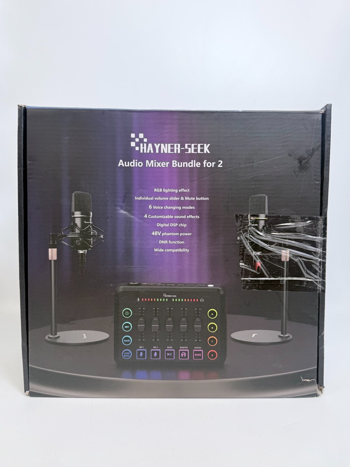 Hayner-Seek HS-H1-2 Black Podcast Equipment Bundle For 2 *NEW SEE PICTURES*