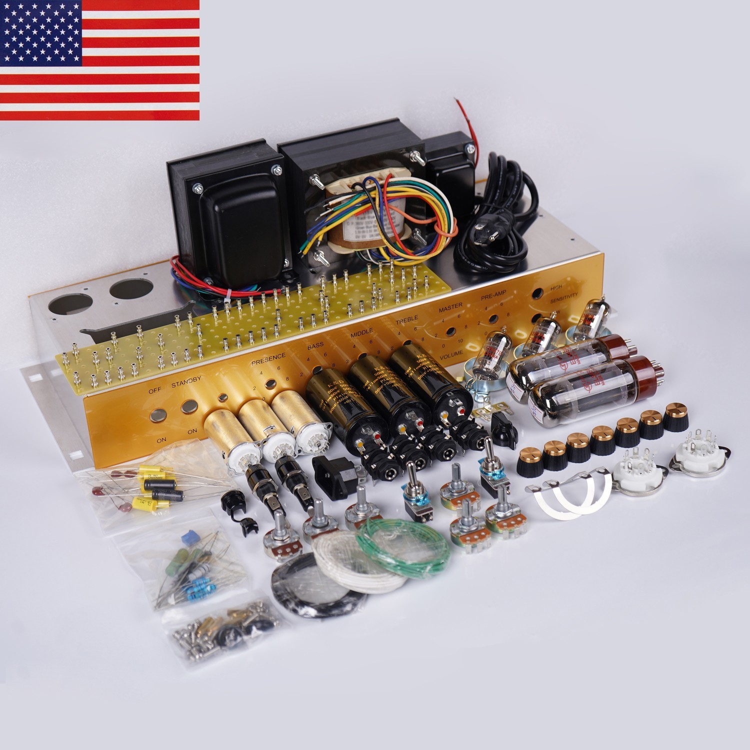 1Set For JCM800 2204 2203 Guitar Tube Amp Amplifier DIY Kit W Chassis Full Parts