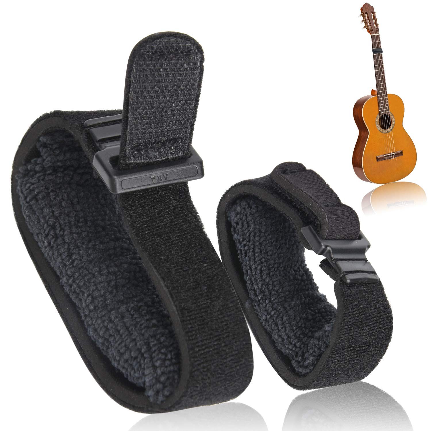 Facmogu 2PCS Guitar String Mute Dampener, String Cover Belt, Adjustable Bass …