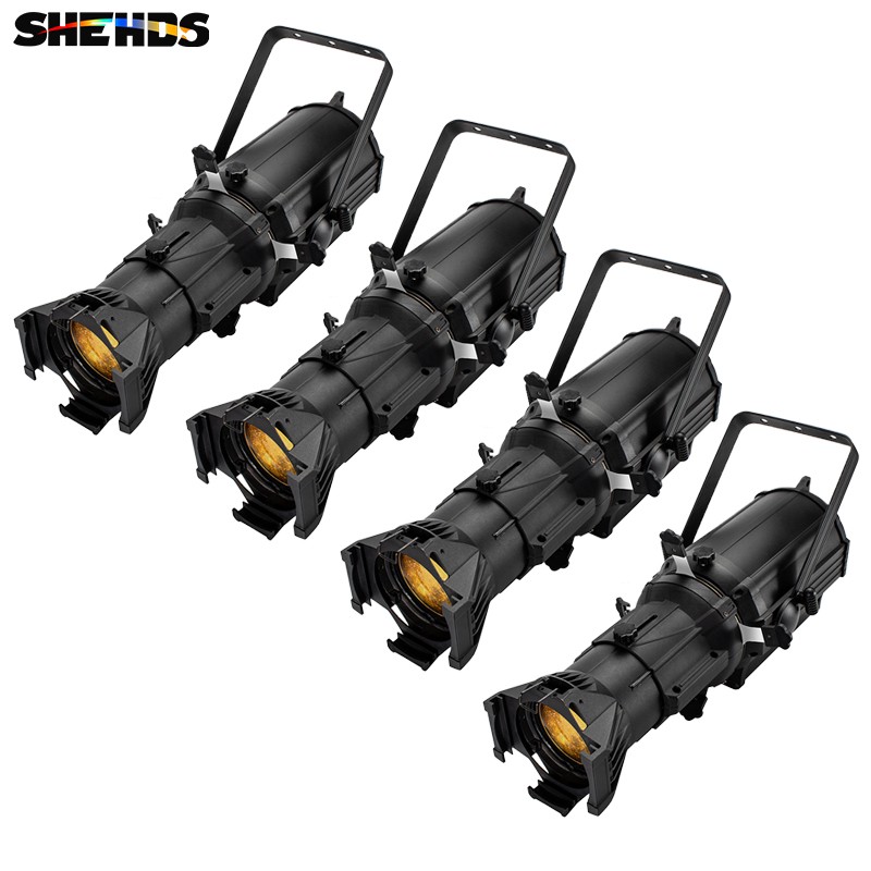 4Pcs 250W LED Profile Light 4in1 RGBW/Warm+Cool White Beam Spot Light Party Show