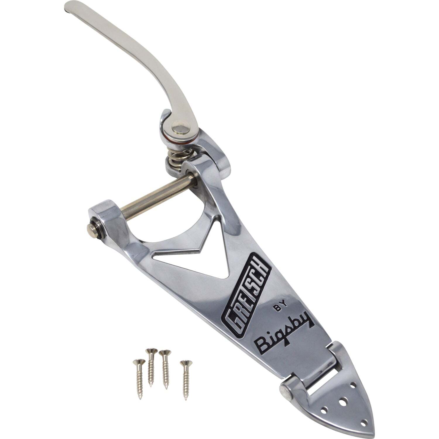 Gretsch Branded Tailpiece, Bigsby B6, Polished Aluminum