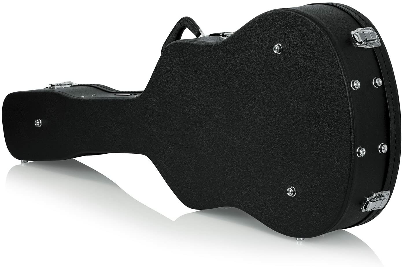Gator Cases Hard-Shell Wood Case for 6 or 12 String Acoustic Dreadnought Guitars