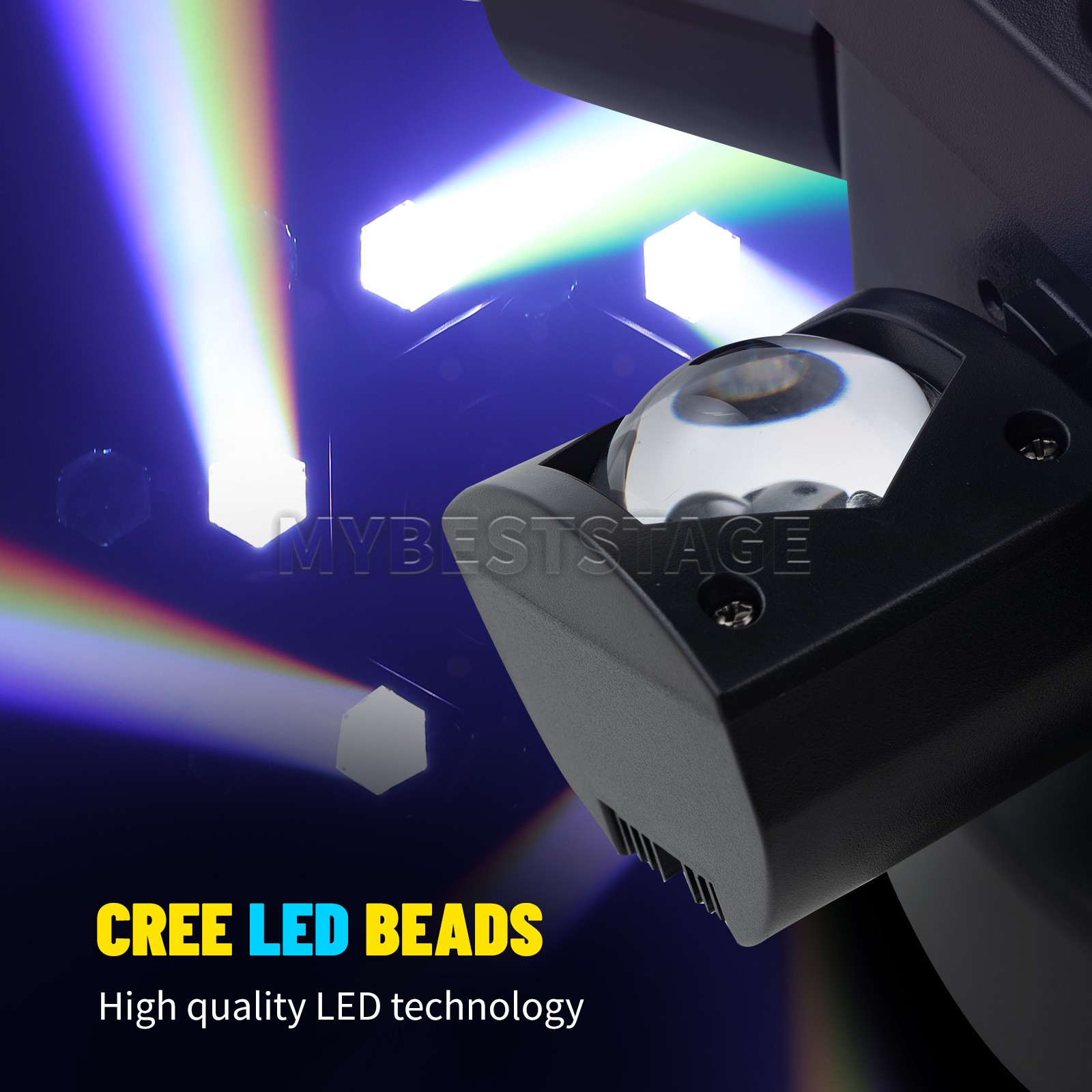 PAIDUN 120W Cree LED RGBW Gobo Laser Moving Head Light Strobe DJ Disco KTV Party