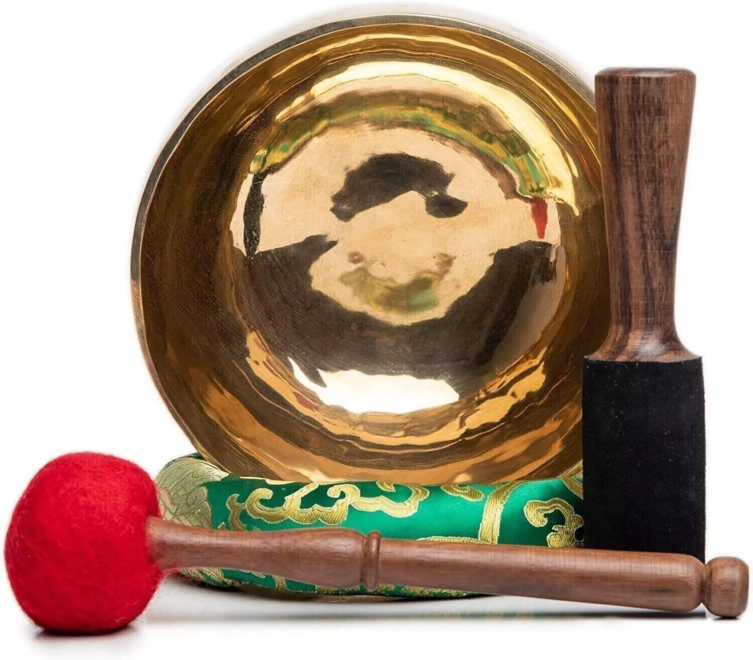 18 CM Tibetan Singing Bowl Set – Master Healing Grade For Sound Bath Chakra