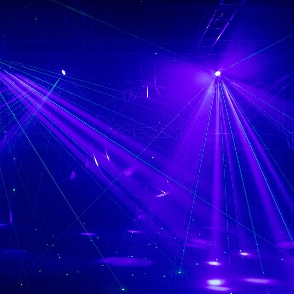 LED 6x15W RGBW Laser Moving Head Light Beam Wash Lighting For Party Bar Club