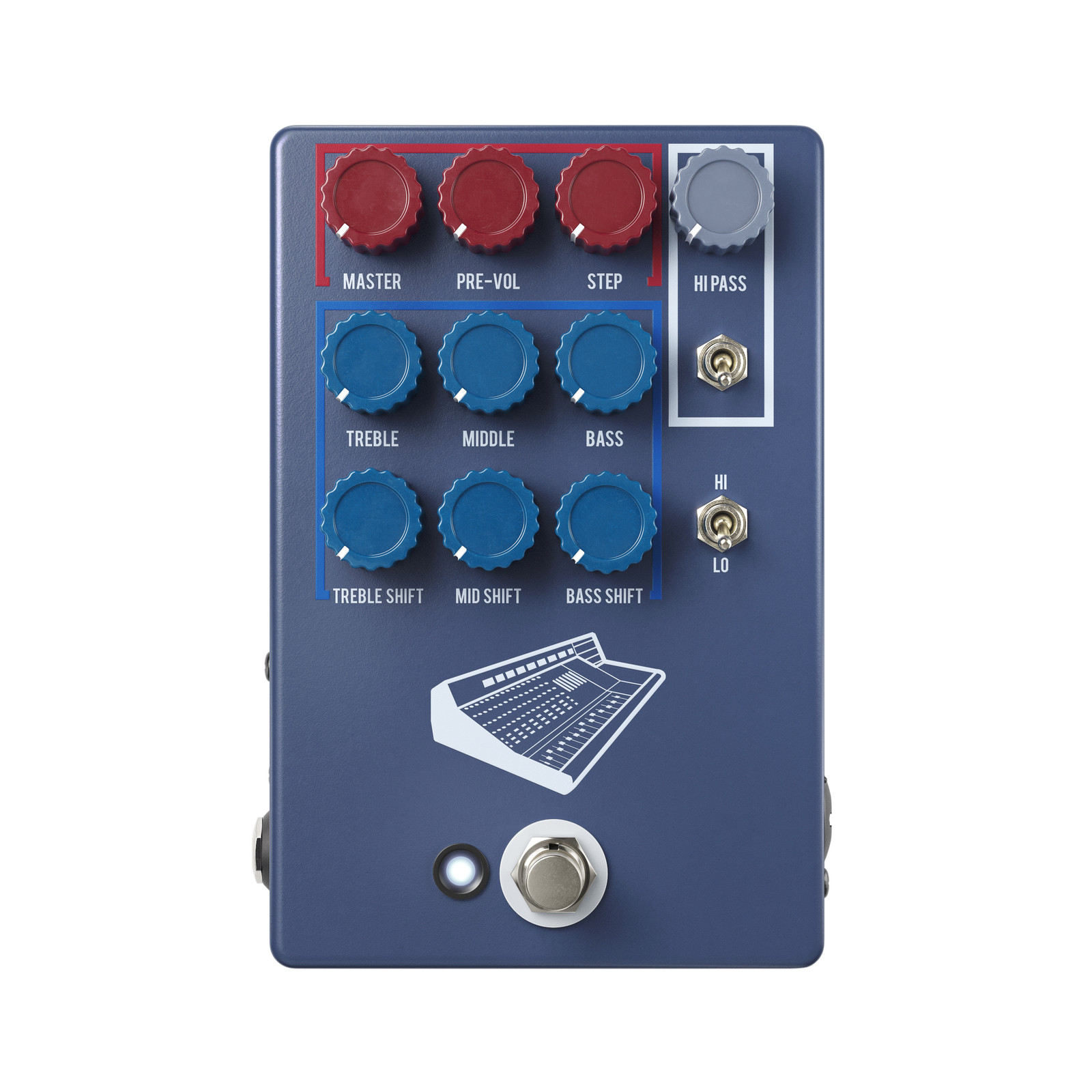 JHS Colour Box V2 PREAMP / EQ / OVERDRIVE / DISTORTION / FUZZ / DI BOX 10 Year A