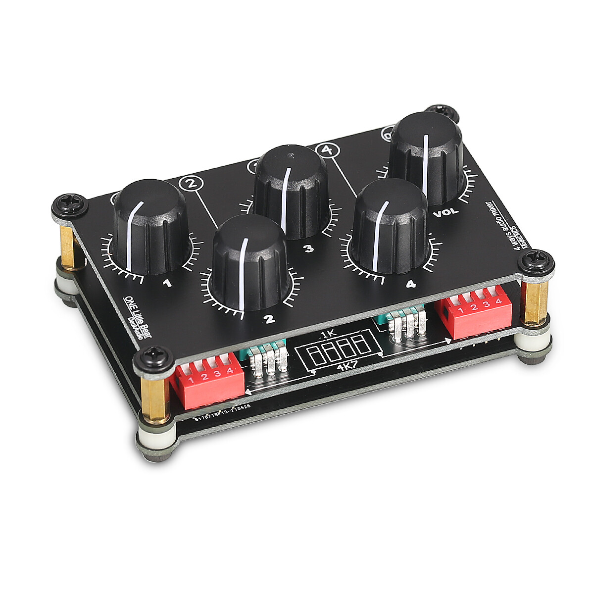 Mini 4 Channel 3.5mm Audio Sound Line Mixer Pro Live Studio Console Recording