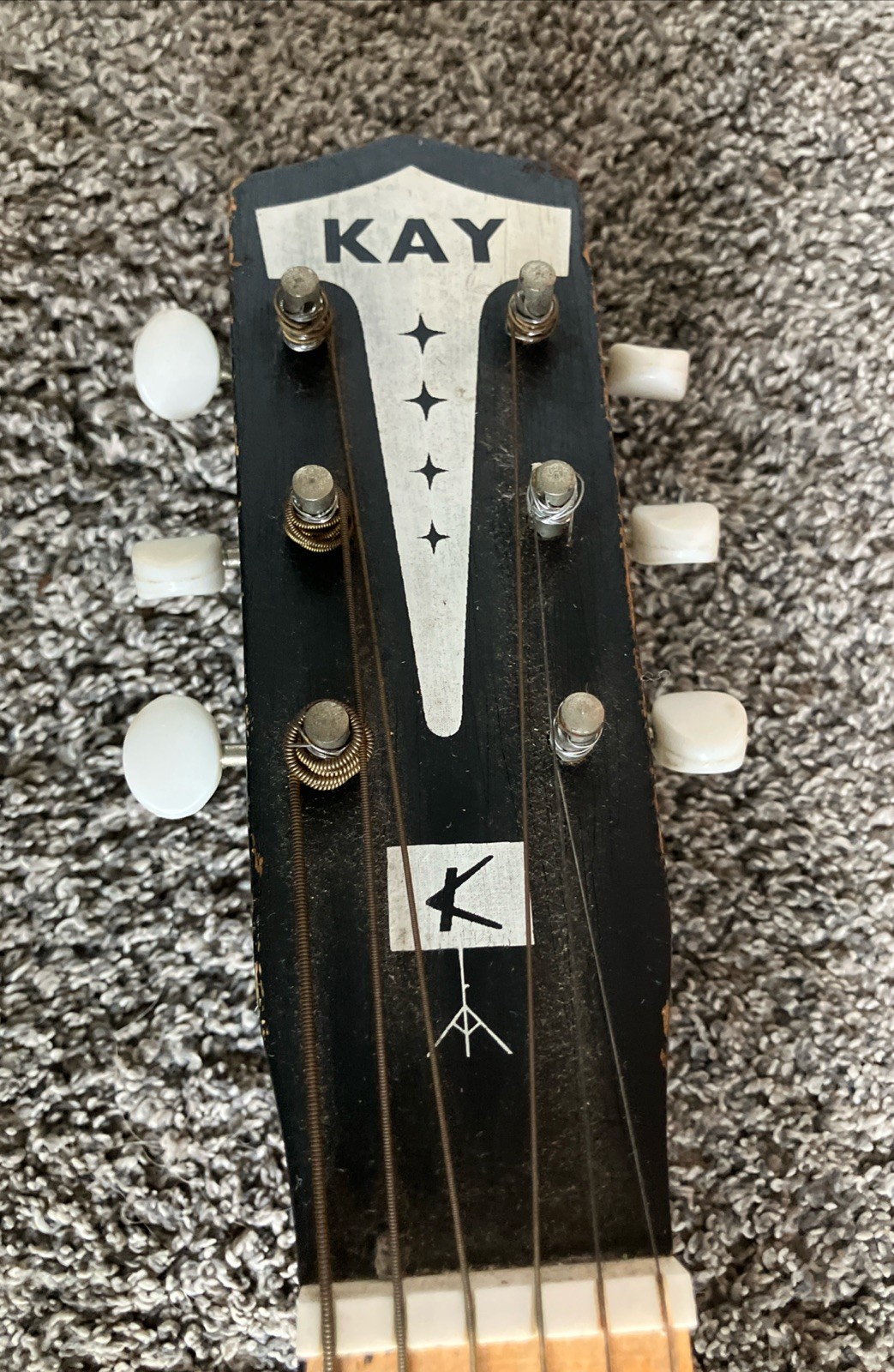 Vintage Kay Parlor Acoustic Guitar Sunburst