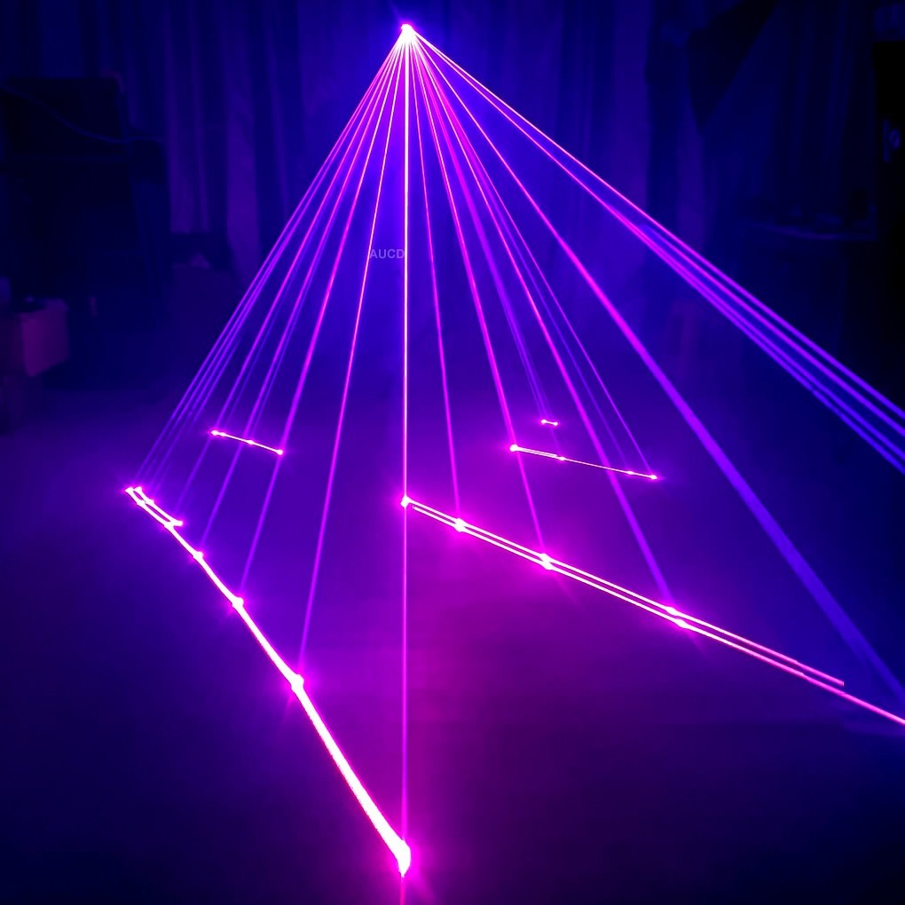 5W Stage Projector Laser Lights iOS Android App RGB Animation DMX iLDA DJ Party