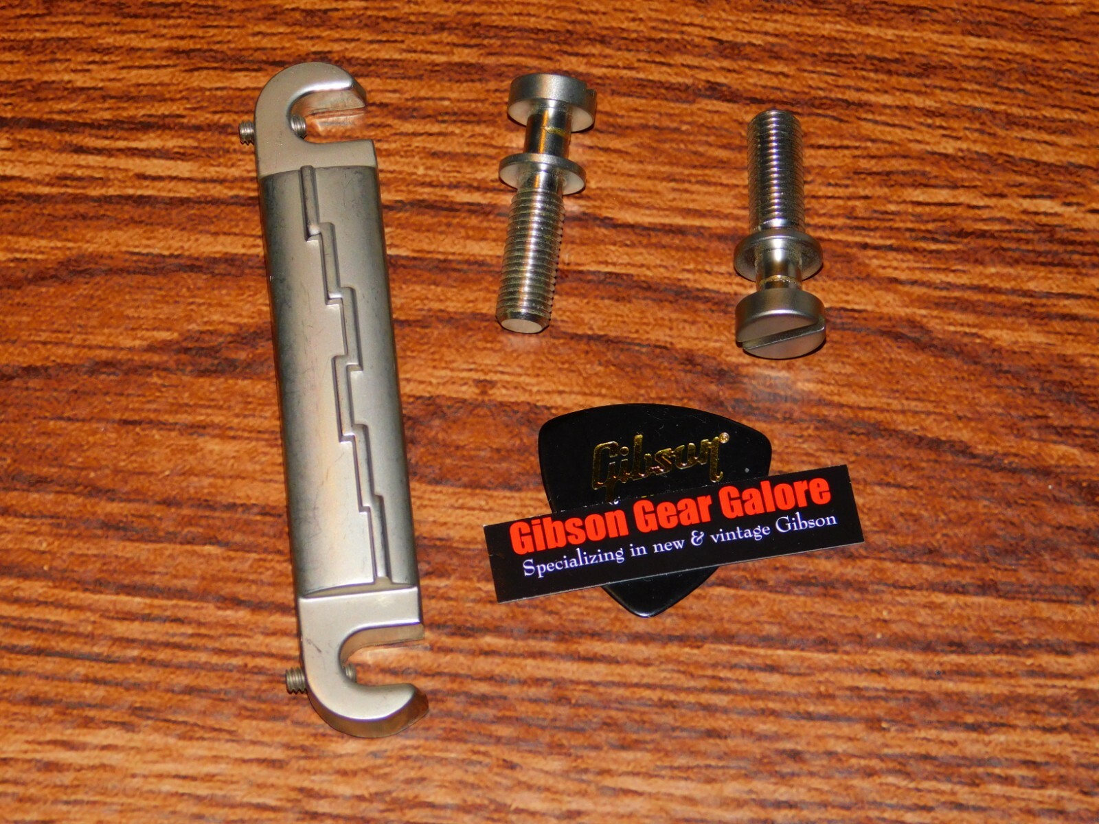 Gibson Les Paul Tailpiece Lightning Wrap Around Relic Nickel Satin Guitar Parts