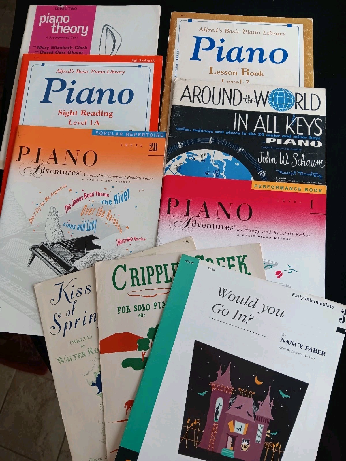 Lot Of Piano Music Books & Sheets. Lessons, Solos. Elementary, Intermed.