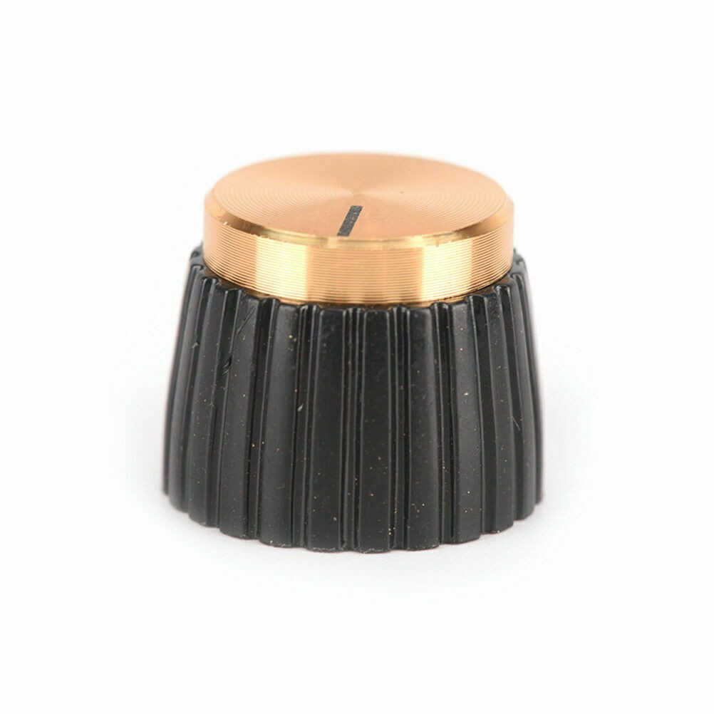 10PCS/SET Guitar AMP Knobs Black With Gold Cap fits Marshall Amplifier US SHIP