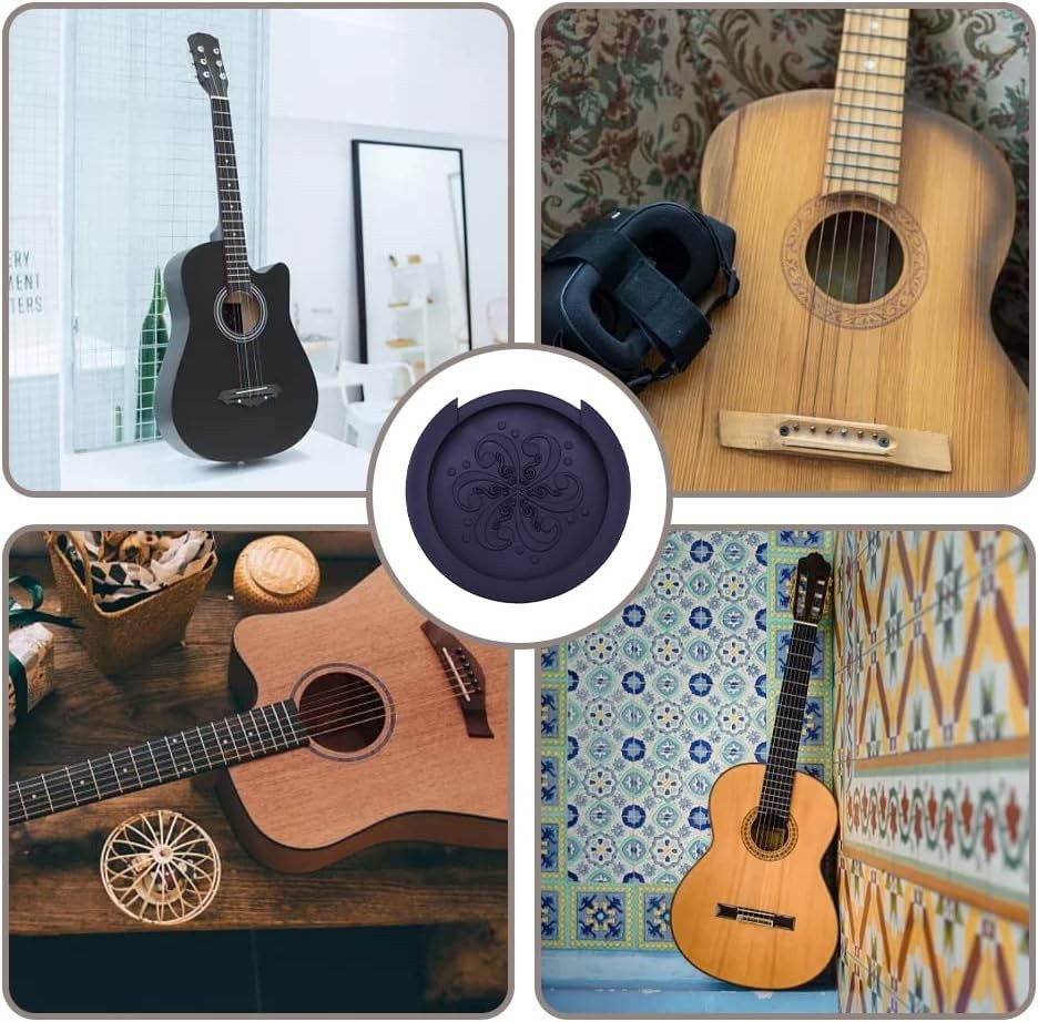 Feedback Buster Sound Hole Cover – 10cm Rubber Protector for Acoustic Guitars