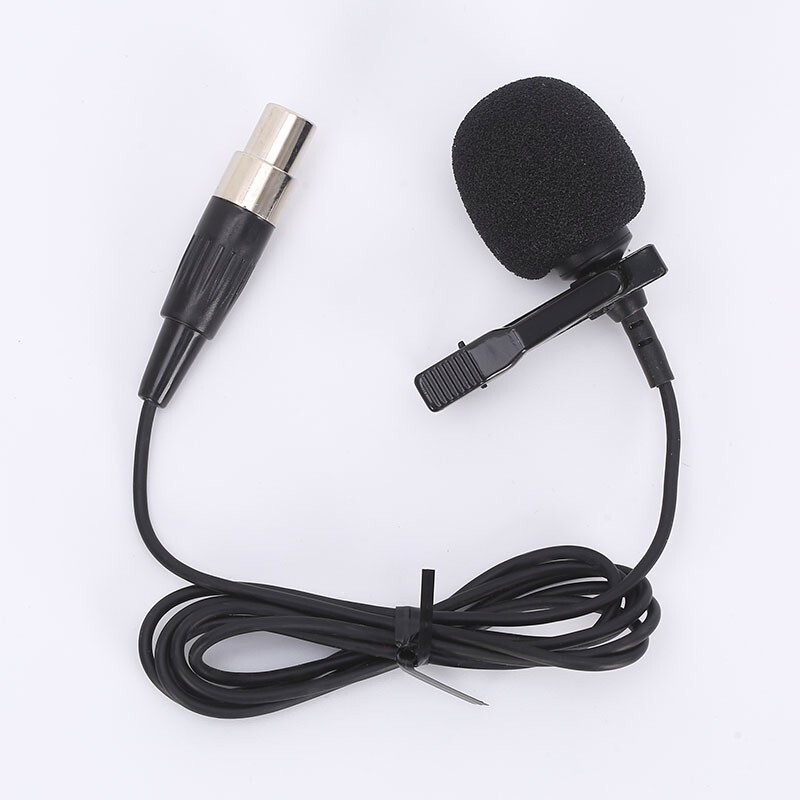 Lavalier Lapel Clip Microphone Mic XLR 4 Pin For Shure Wireless ULX PGX SLX UT
