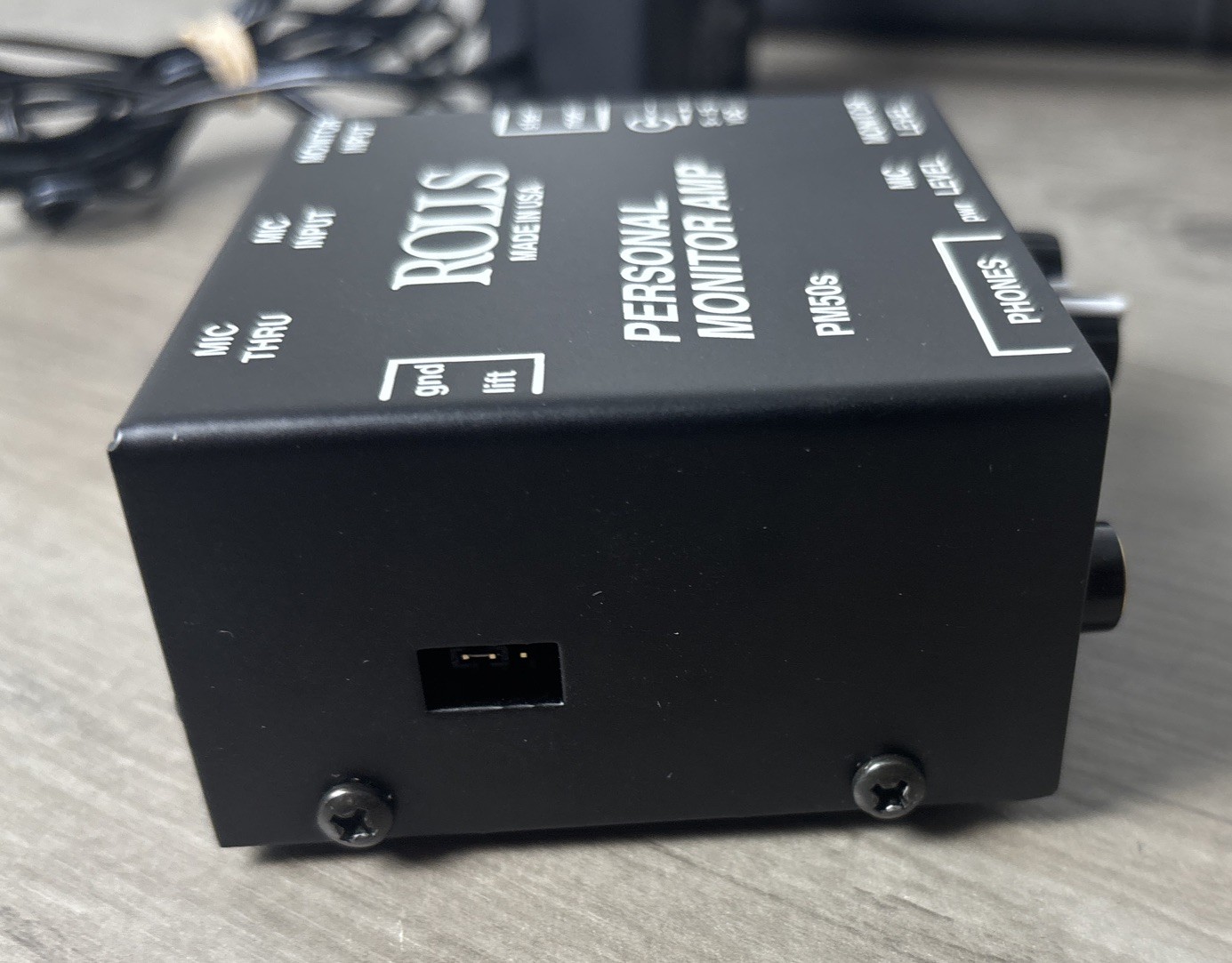 Rolls PM50s Monitor Amplifier – Black Made in USA w/Pelican Case & Cables 💥