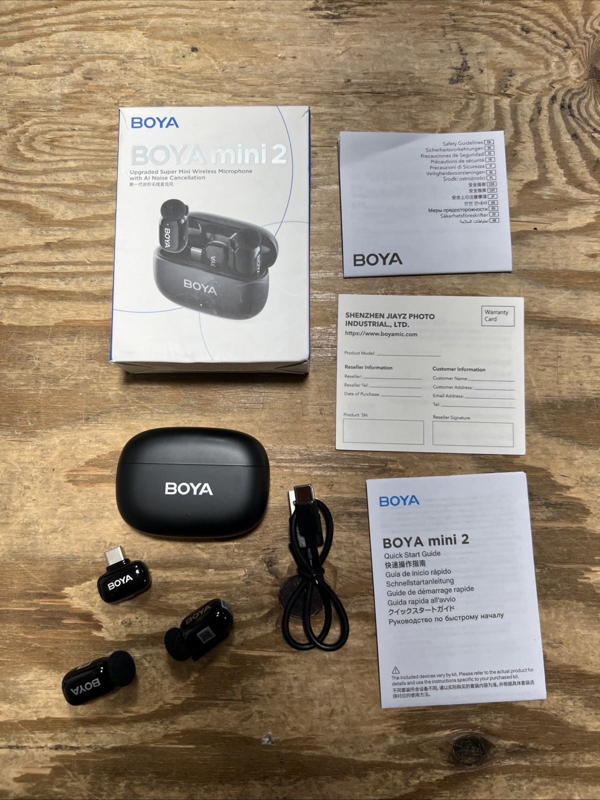 Boya Mini 2 Mini Wireless Microphone w/ Charging Case AI Noise Cancellation