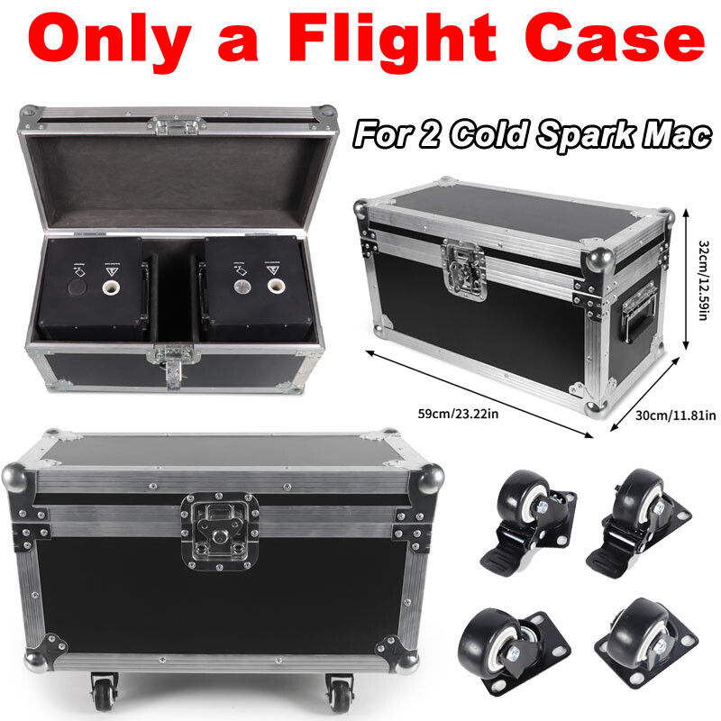 750W Cold Spark Machine Party Stage Sparkle DJ Party Wedding Show W/Flight Case