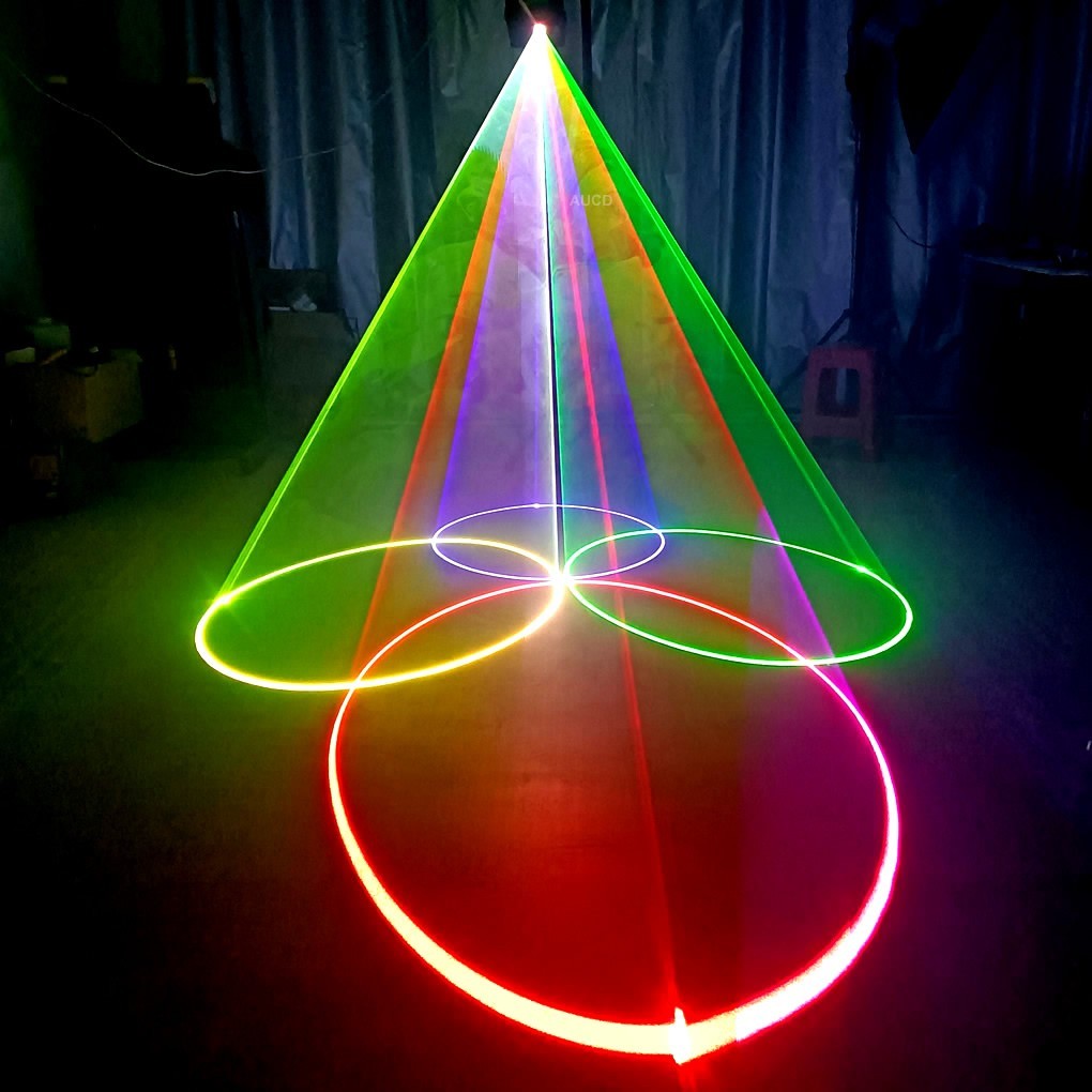 3W Stage Projector Laser Lights 2pcs iOS Android RGB Animation DMX DJ Party Show
