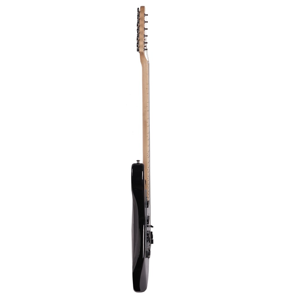 GST Stylish Electric Guitar Kit with Pick Guard, Guitar Bag, Speaker Black