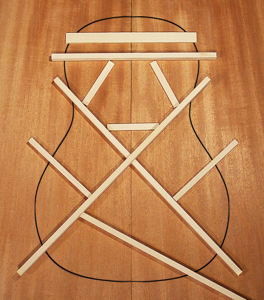 Adirondack Red Spruce Parlor / Size 5 Bracewood Kit, Guitar Brace Wood Set