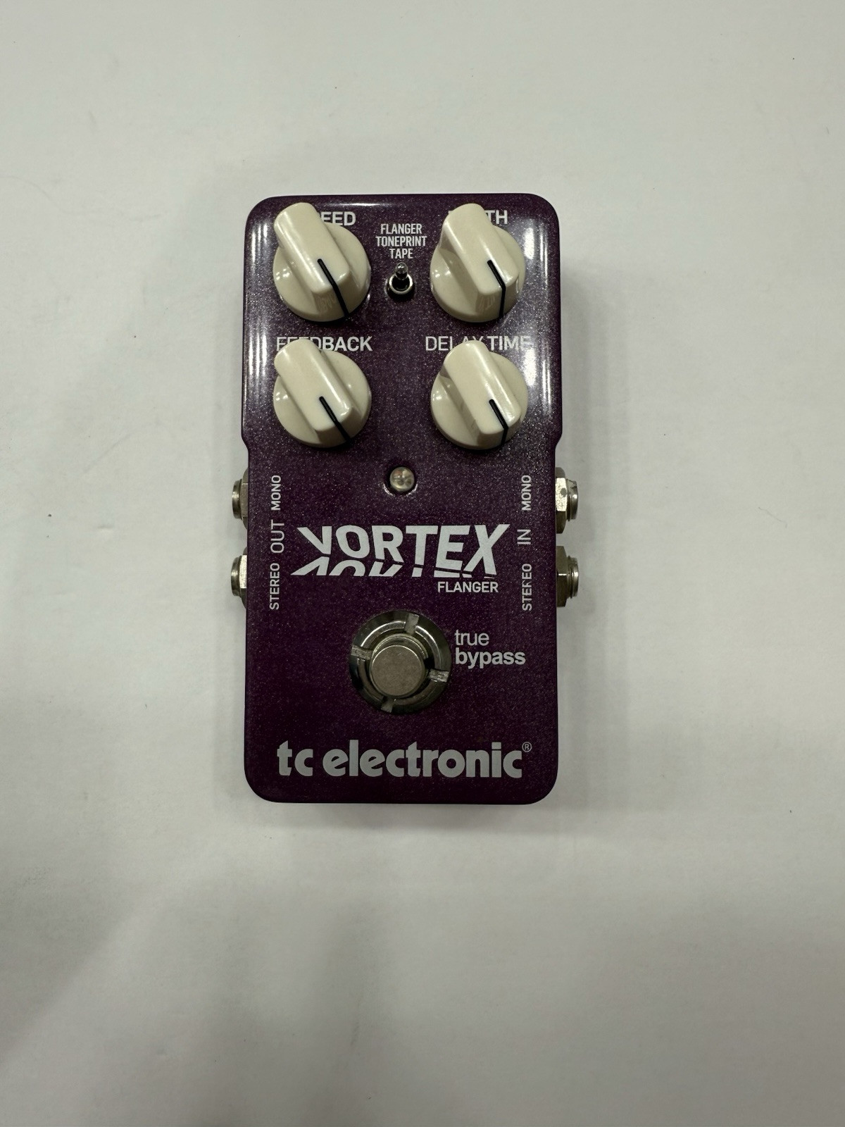 TC Electronic Vortex Flanger Stereo Original V1 True Bypass Guitar Effect Pedal