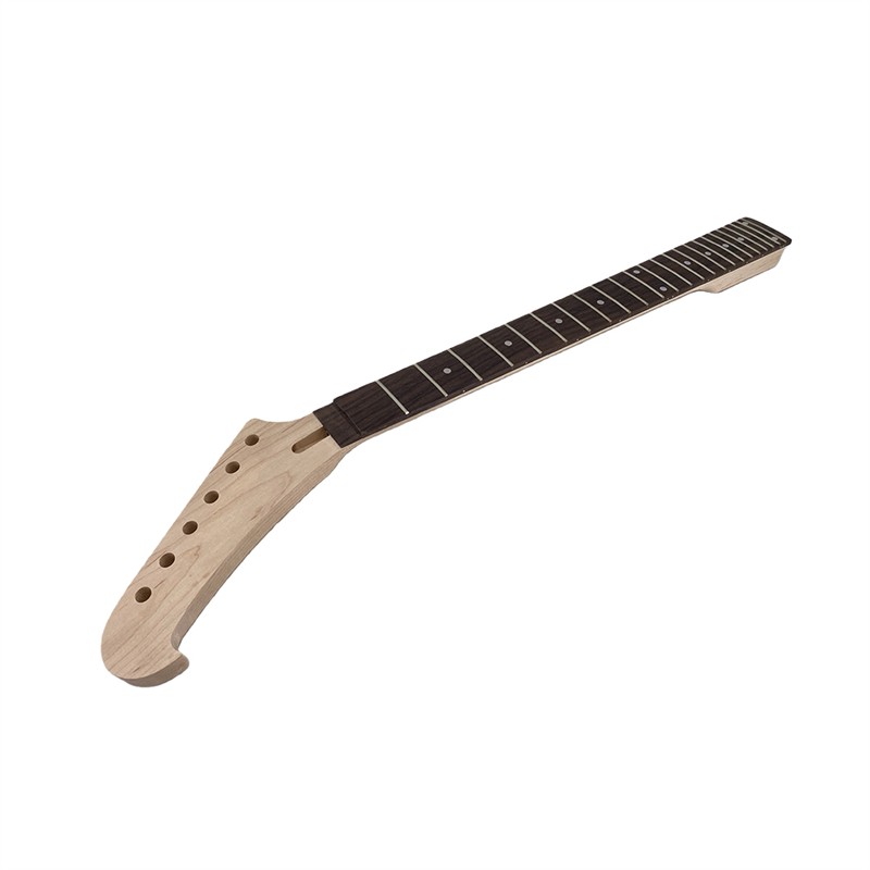 Electric Guitar Neck 24 Fret 25.5 Inch Reversed Head Rosewood Fretboard Bolt On