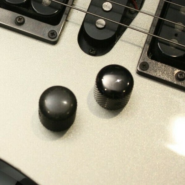 Authentic Gotoh VK1-19 Cosmo Black Control Knob Metal For Ibanez Guitar