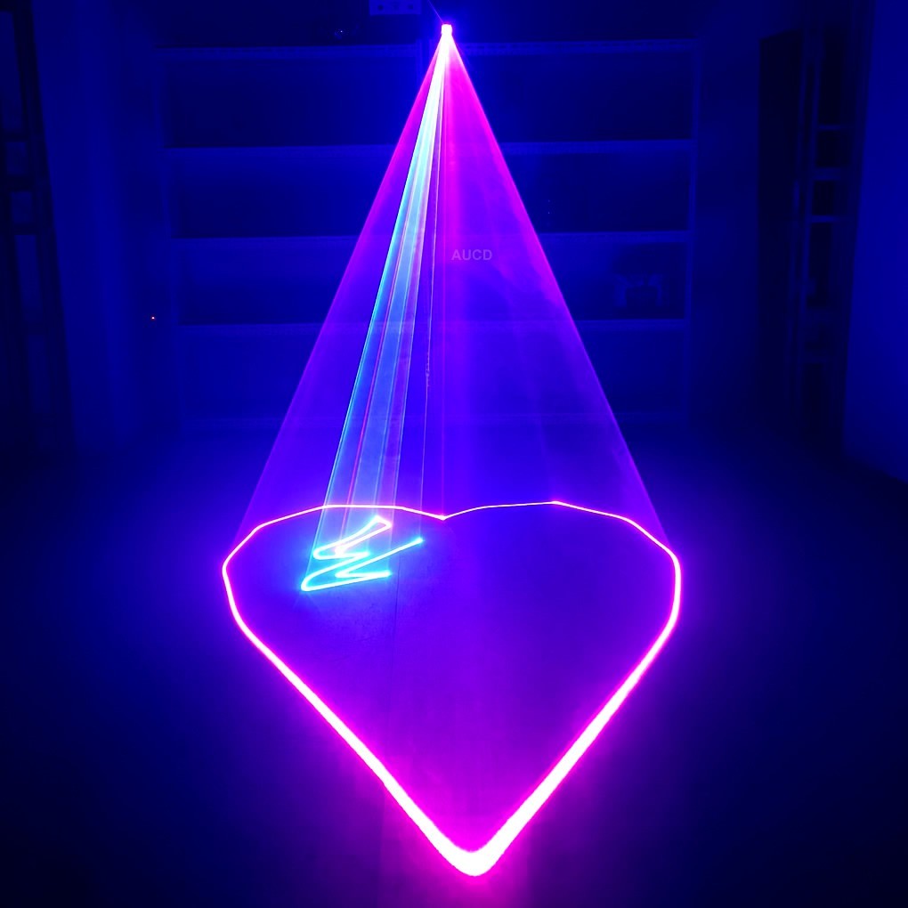 3W Stage Projector Laser Lights 2pcs iOS Android RGB Animation DMX DJ Party Show