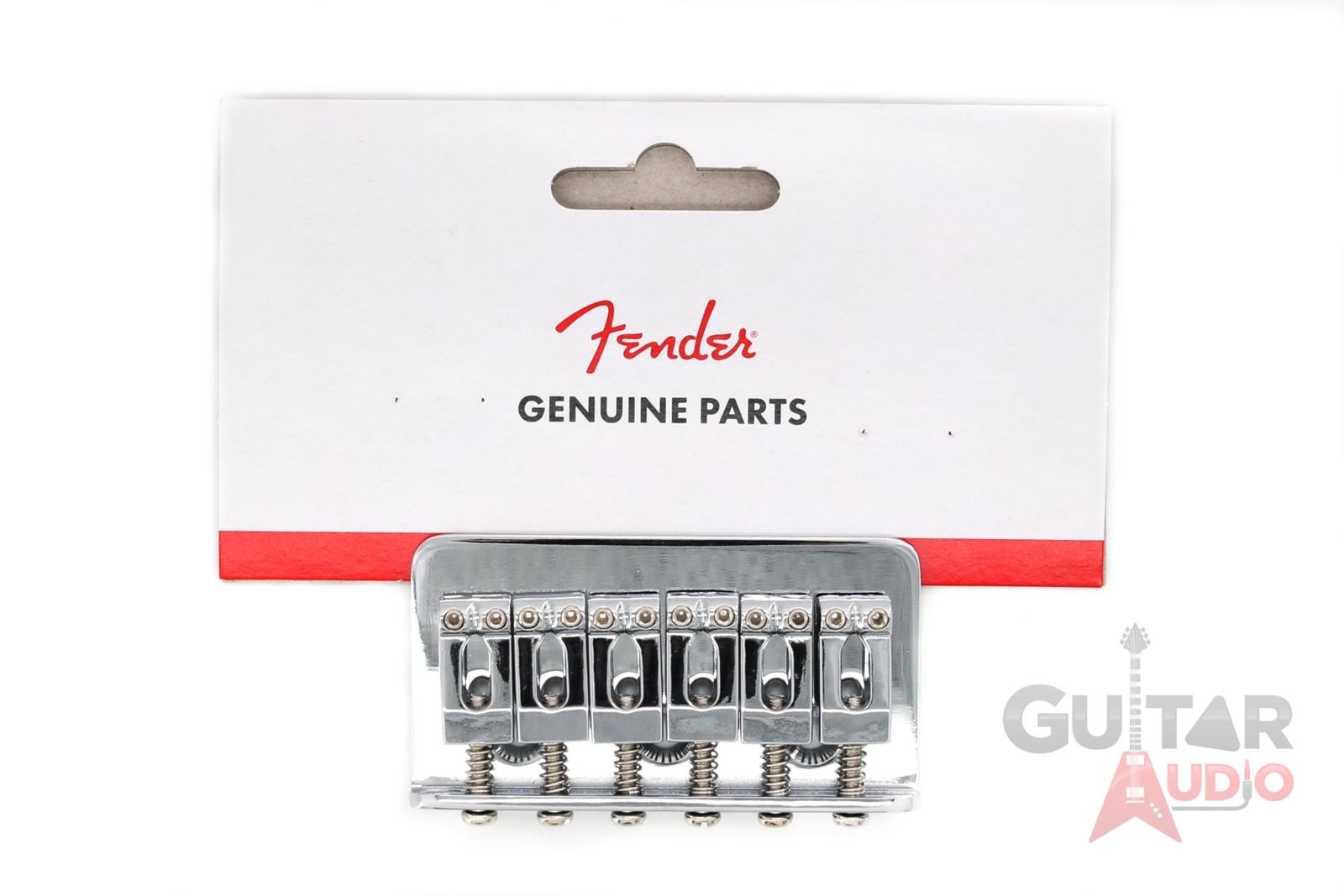 Genuine Fender Stratocaster Strat Hardtail Non-Tremolo Bridge Assembly – CHROME