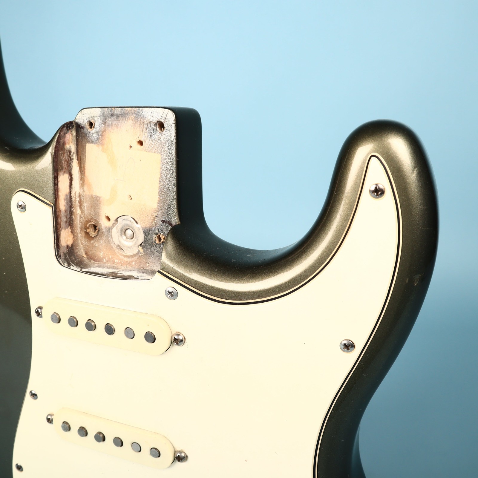 1988 Fender USA Stratocaster Loaded Body Pickguard Olive Drab Metallic Guitar