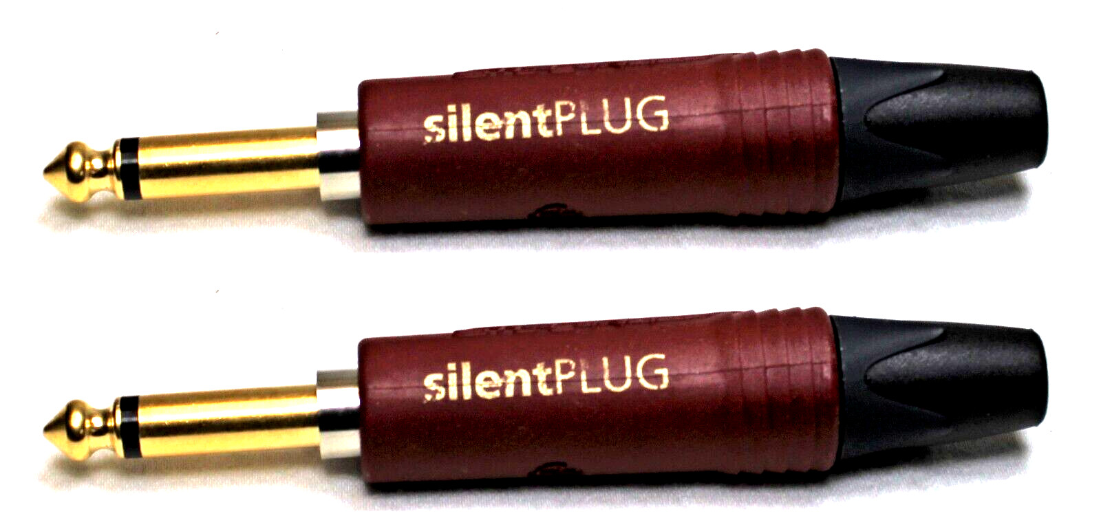 (2) Genuine NEUTRIK NP2X-AU-SILENT 1/4″ Phone Plug Gold Contacts & Red Shell